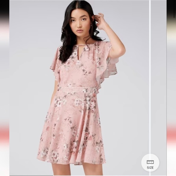 Evernew Melbourne Venice Flutter Sleeve Dress - Picture 4 of 8